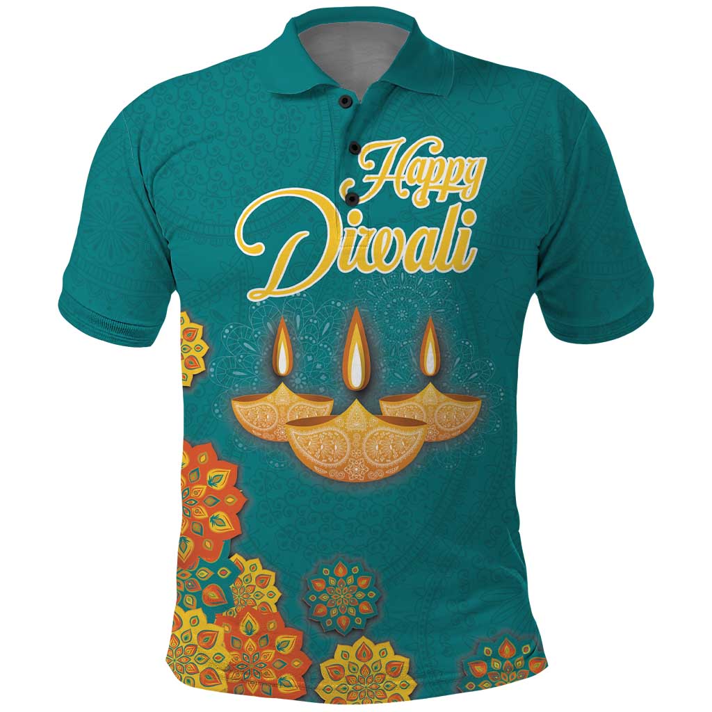 Personalized India Diwali Polo Shirt Festival Of Light With Diya LT18