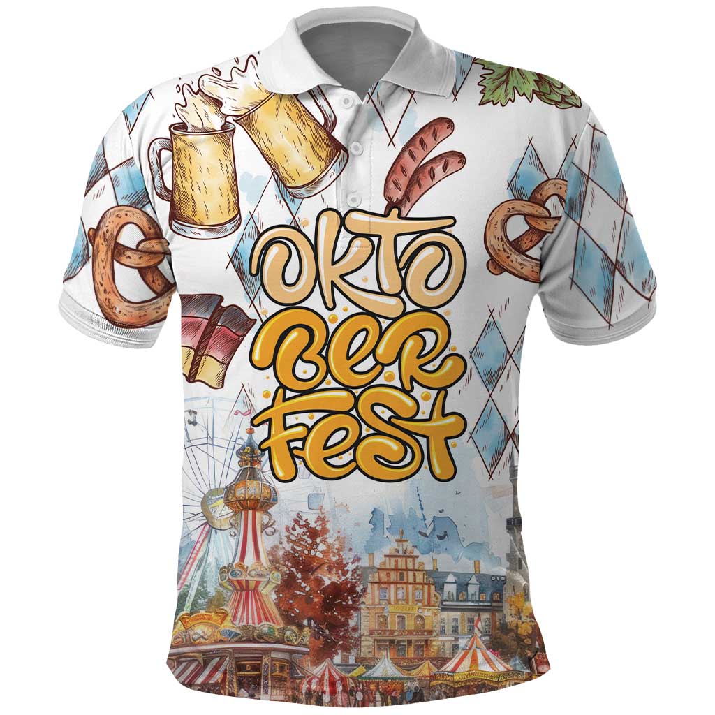 German Oktoberfest Beer Polo Shirt Heritage Beer Riesenrad Joy LT18