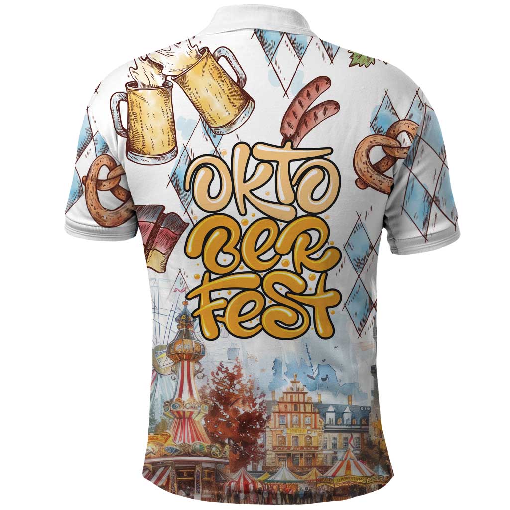 German Oktoberfest Beer Polo Shirt Heritage Beer Riesenrad Joy LT18