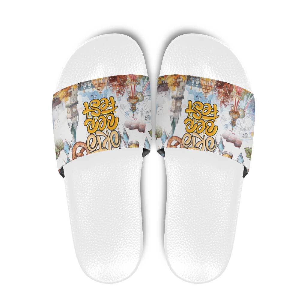 German Oktoberfest Beer Slide Sandals Heritage Beer Riesenrad Joy LT18
