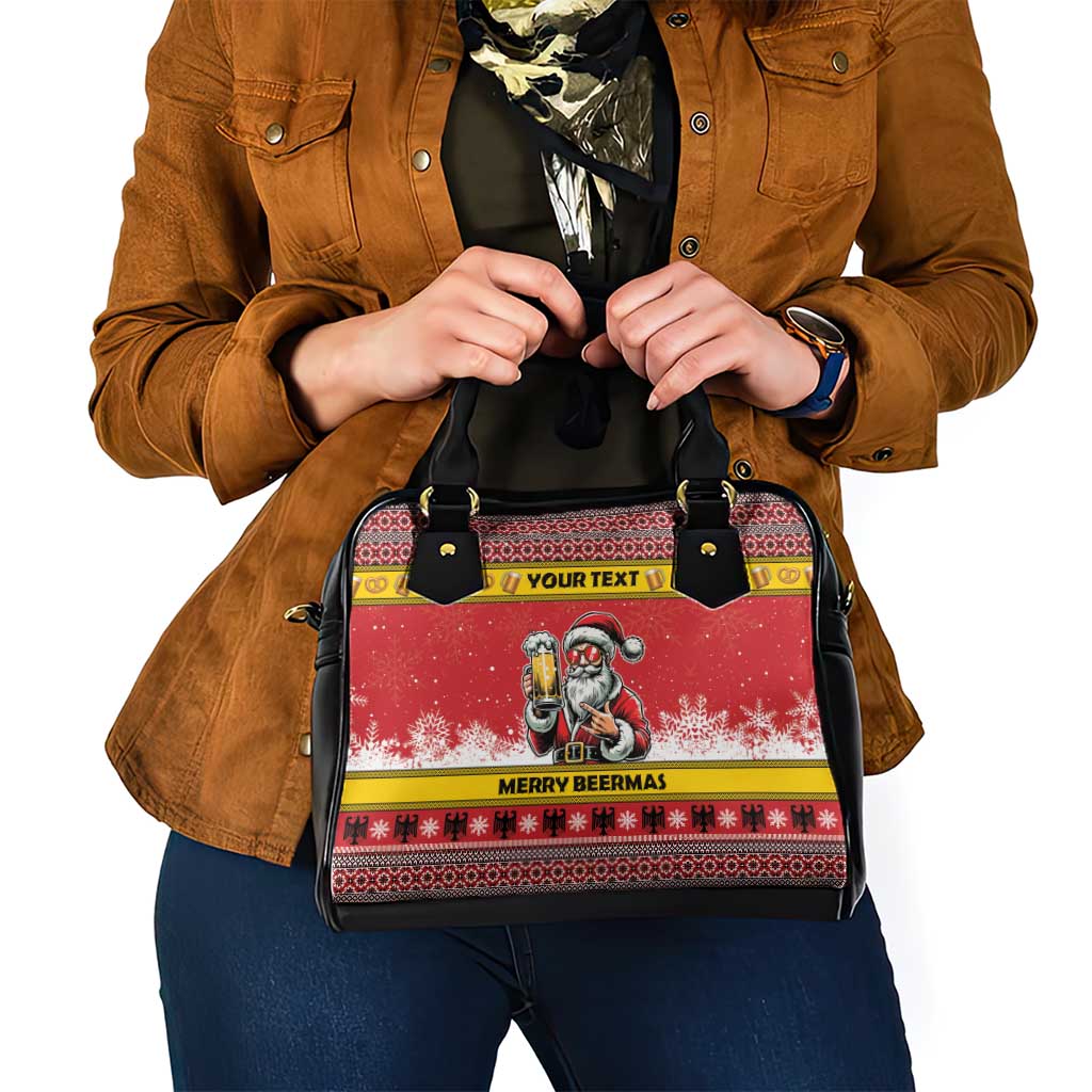 Personalized Germany Christmas Shoulder Handbag Santa Claus Merry Beermas LT18