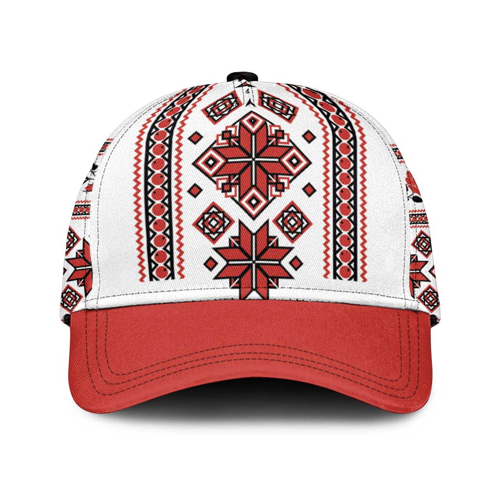 Ukraine Unity Day Classic Cap The Trident With Folk Pattern LT18