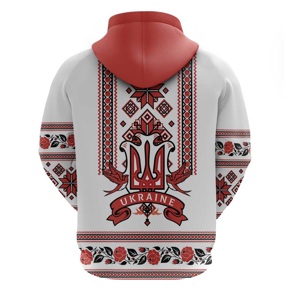 Ukraine Unity Day Hoodie The Trident With Folk Pattern LT18