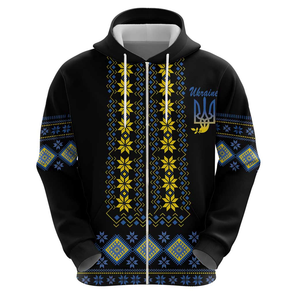 Yellow Ukraine Folk Patterns Hoodie LT18