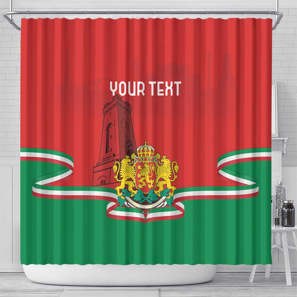 Personalized Bulgaria Liberation Day Shower Curtain Shipka Monument Unity Makes Strength LT18