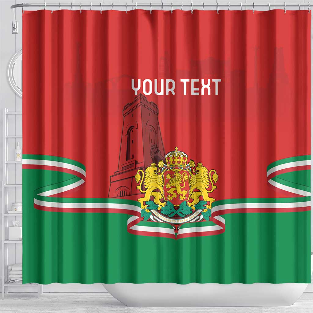 Personalized Bulgaria Liberation Day Shower Curtain Shipka Monument Unity Makes Strength LT18
