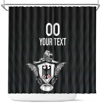 Custom Germany Rugby Shower Curtain Black Eagles Special Style LT18