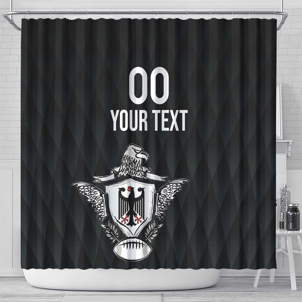 Custom Germany Rugby Shower Curtain Black Eagles Special Style LT18