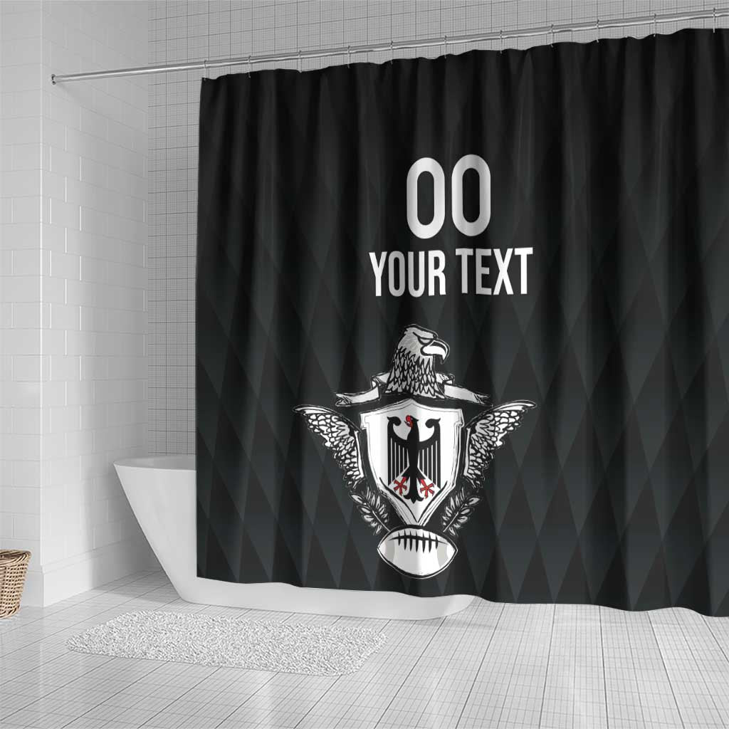 Custom Germany Rugby Shower Curtain Black Eagles Special Style LT18