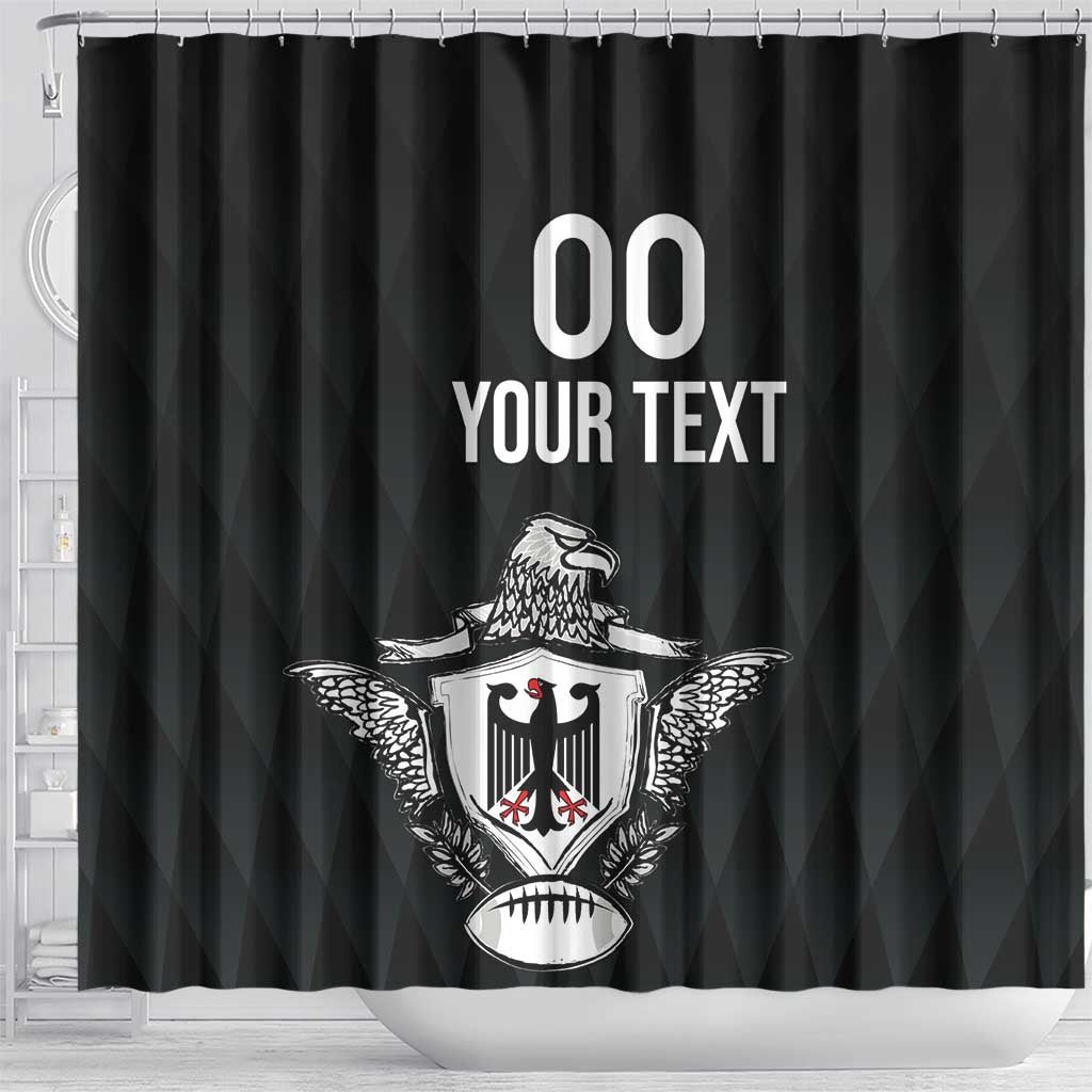 Custom Germany Rugby Shower Curtain Black Eagles Special Style LT18