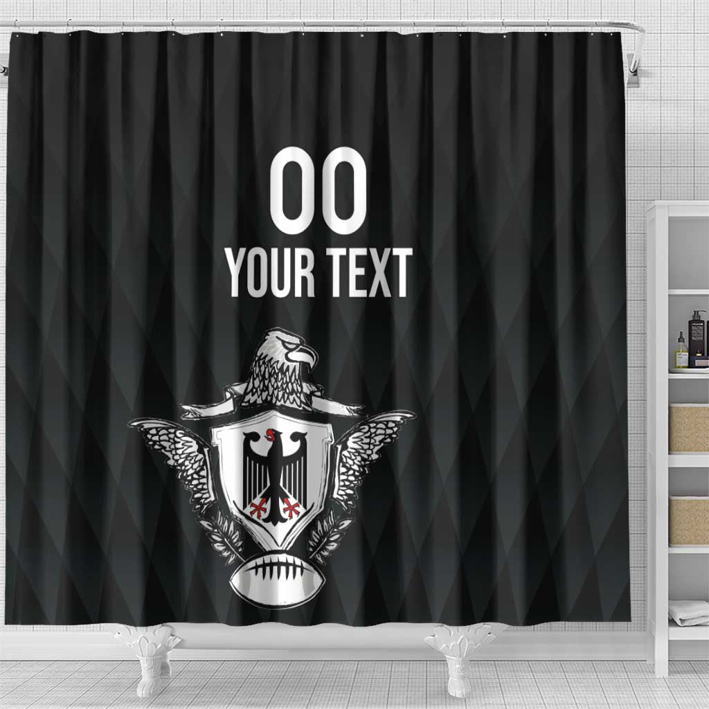 Custom Germany Rugby Shower Curtain Black Eagles Special Style LT18