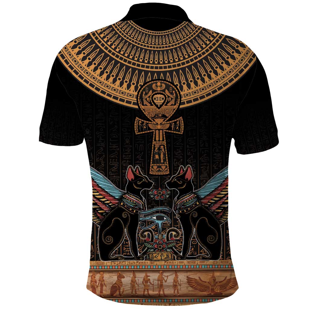 Ankh Egypt Polo Shirt Ankh Egyptian Hieroglyphs Alphabet LT18