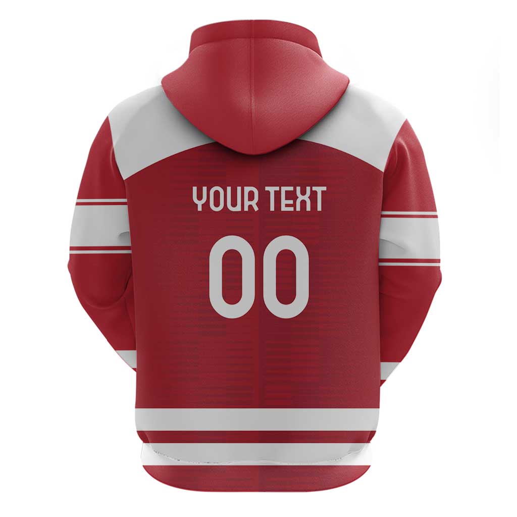 Custom Denmark Hockey Hoodie Danish Lions LT18