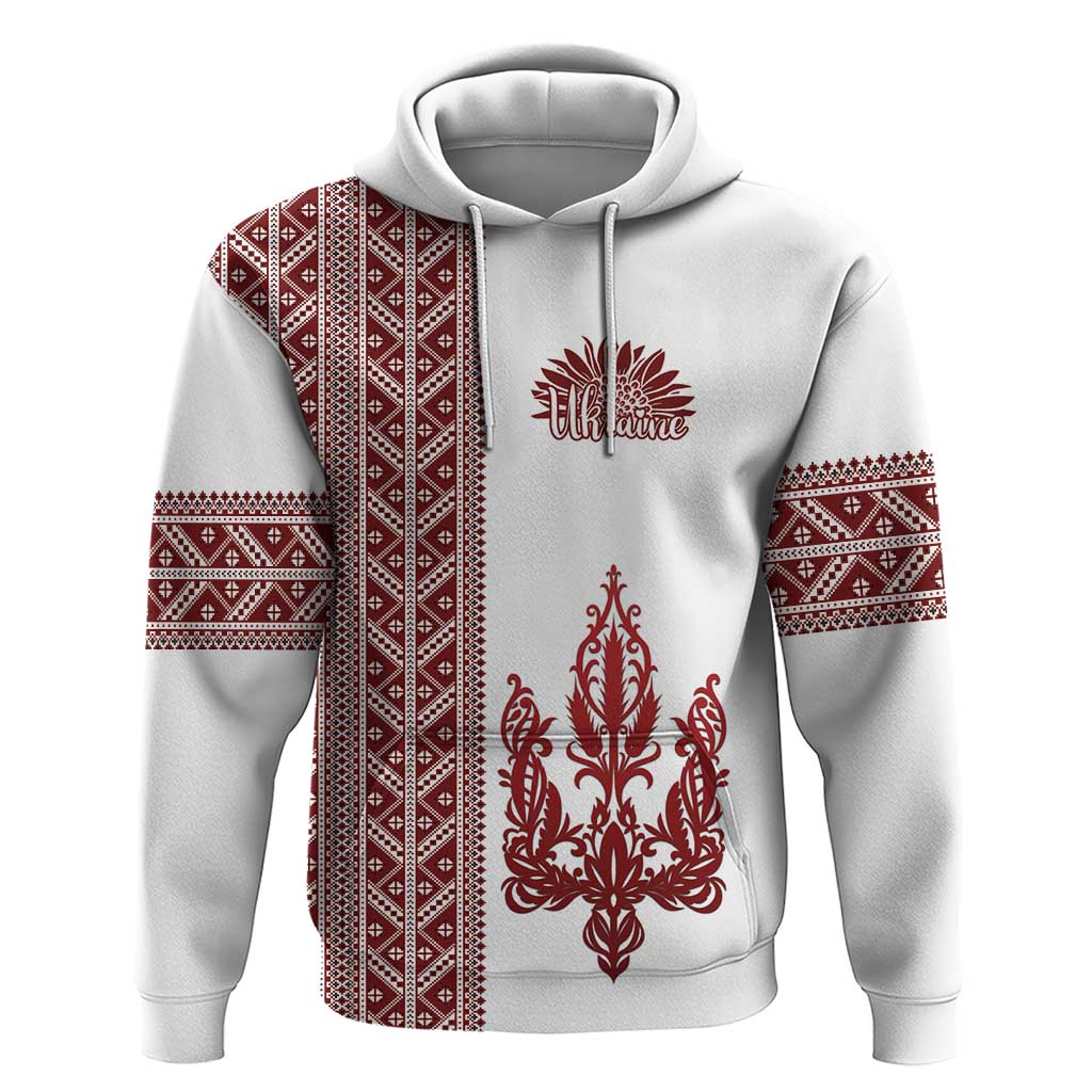 Ukraine Vyshyvanka Pattern Hoodie Ukrainian Trident LT18