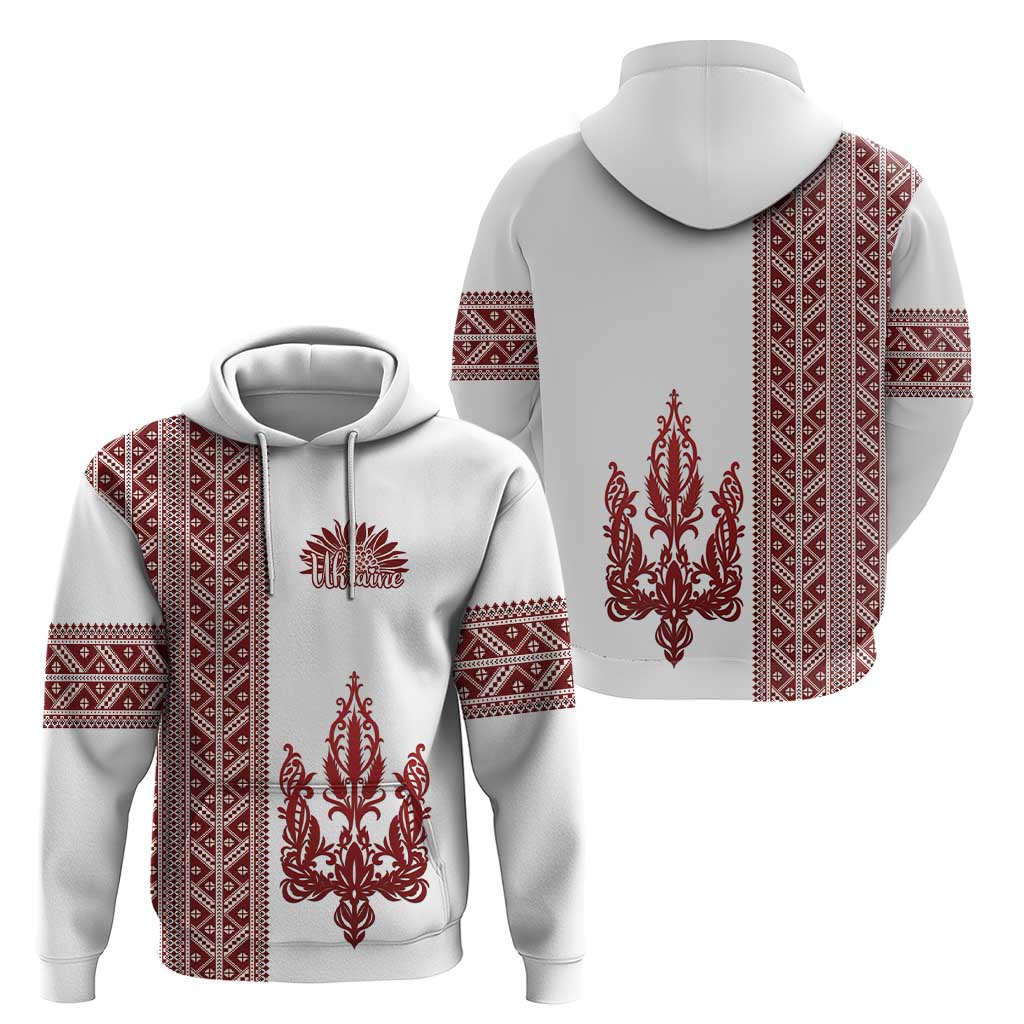 Ukraine Vyshyvanka Pattern Hoodie Ukrainian Trident LT18