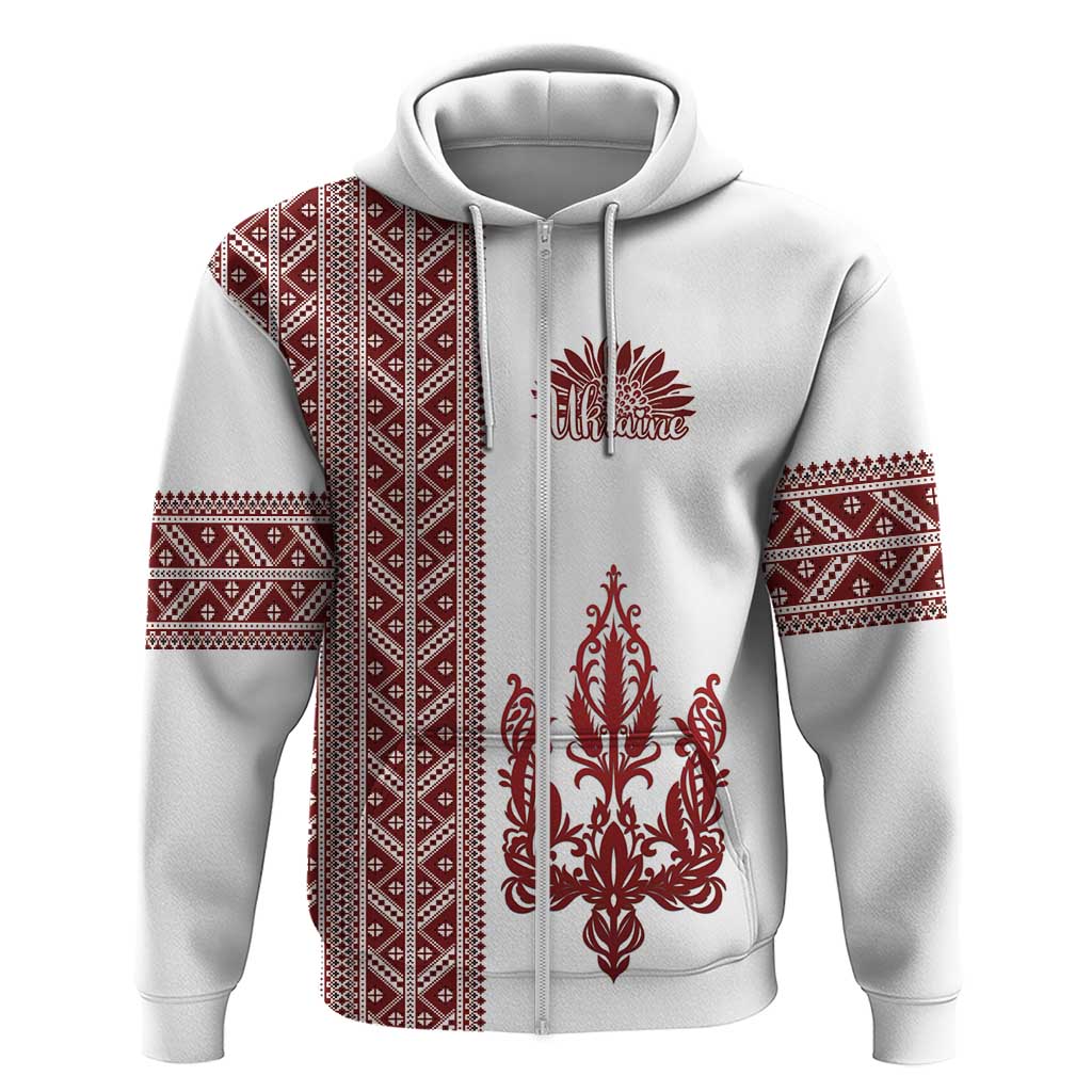 Ukraine Vyshyvanka Pattern Hoodie Ukrainian Trident LT18
