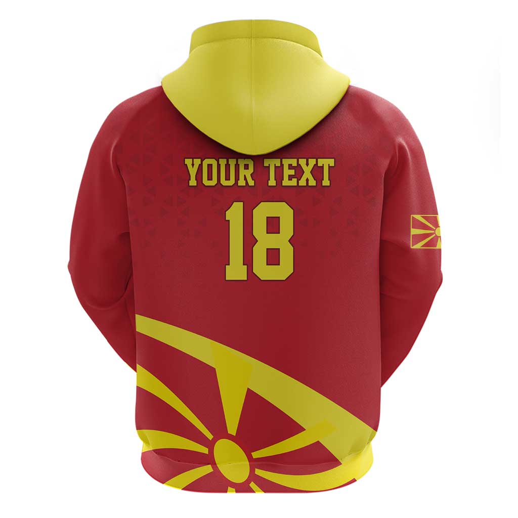 Macedonia Ice Hockey Custom Hoodie Go Champion LT18