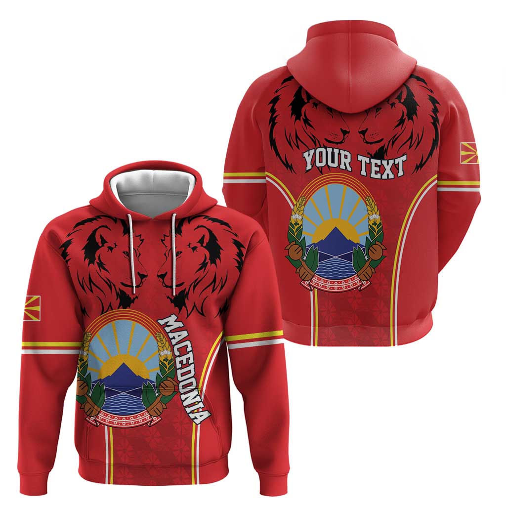 Personalized Macedonia Lion Hoodie National Emblem LT18