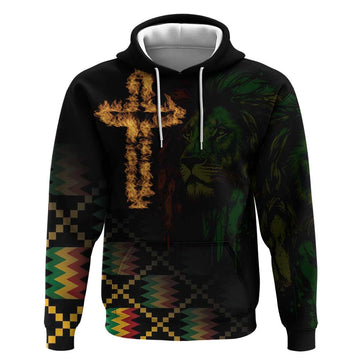 Happy Meskel Celebration Hoodie Cross Fire And Lion Flag Color LT18
