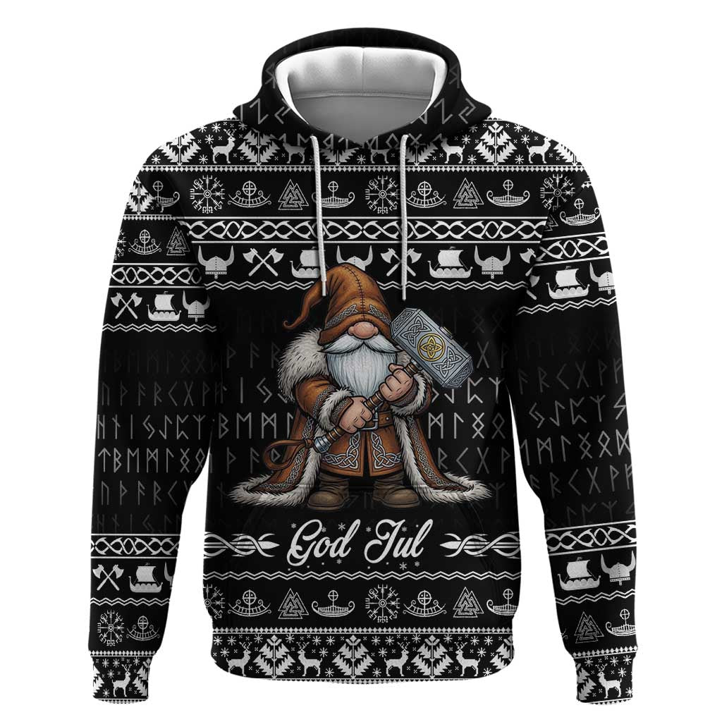 Viking Gnome Christmas Hoodie Nordic Xmas Spirit Pattern LT18