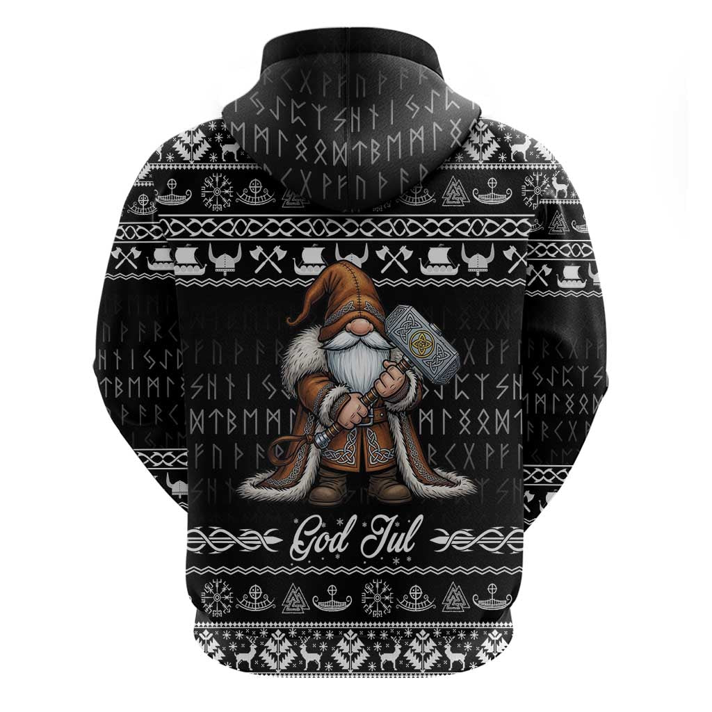 Viking Gnome Christmas Hoodie Nordic Xmas Spirit Pattern LT18
