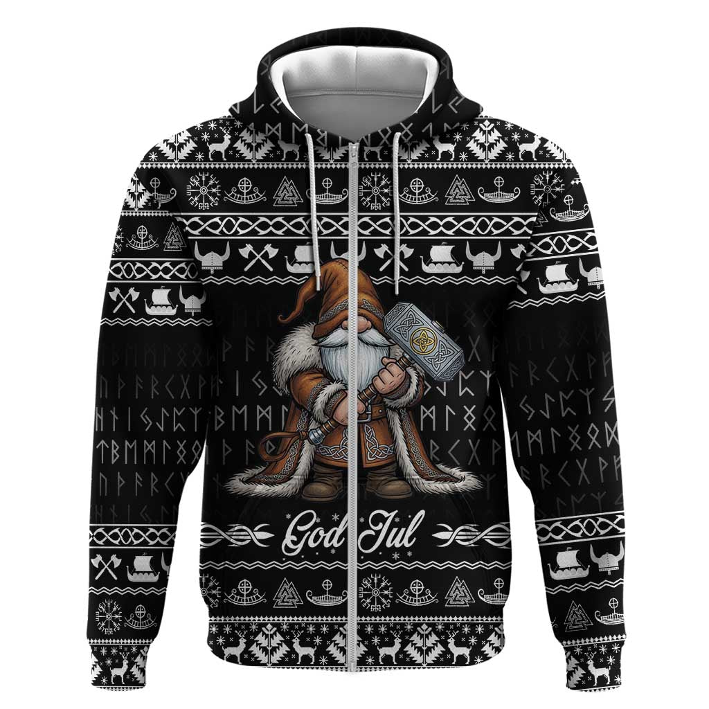 Viking Gnome Christmas Hoodie Nordic Xmas Spirit Pattern LT18