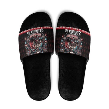 Viking Santa Christmas Slide Sandals Valhalla-la Nordic Xmas Spirit LT18