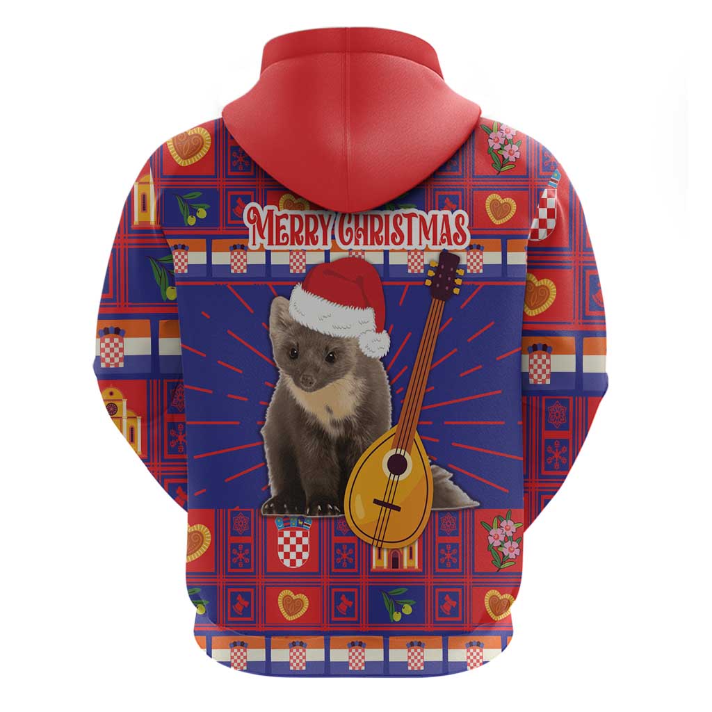 Croatia Christmas Hoodie Kuna Zlatica Merry Xmas LT18