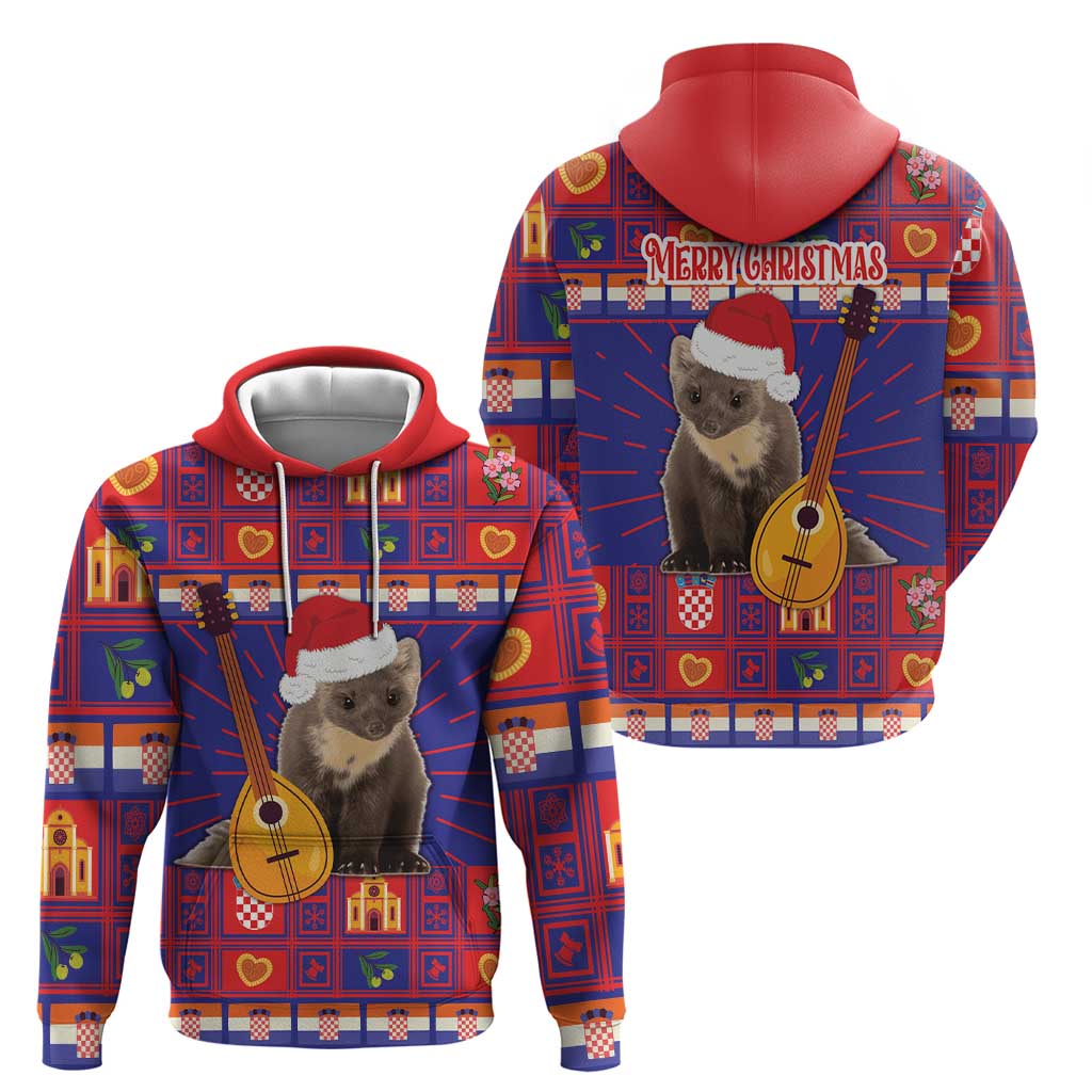 Croatia Christmas Hoodie Kuna Zlatica Merry Xmas LT18