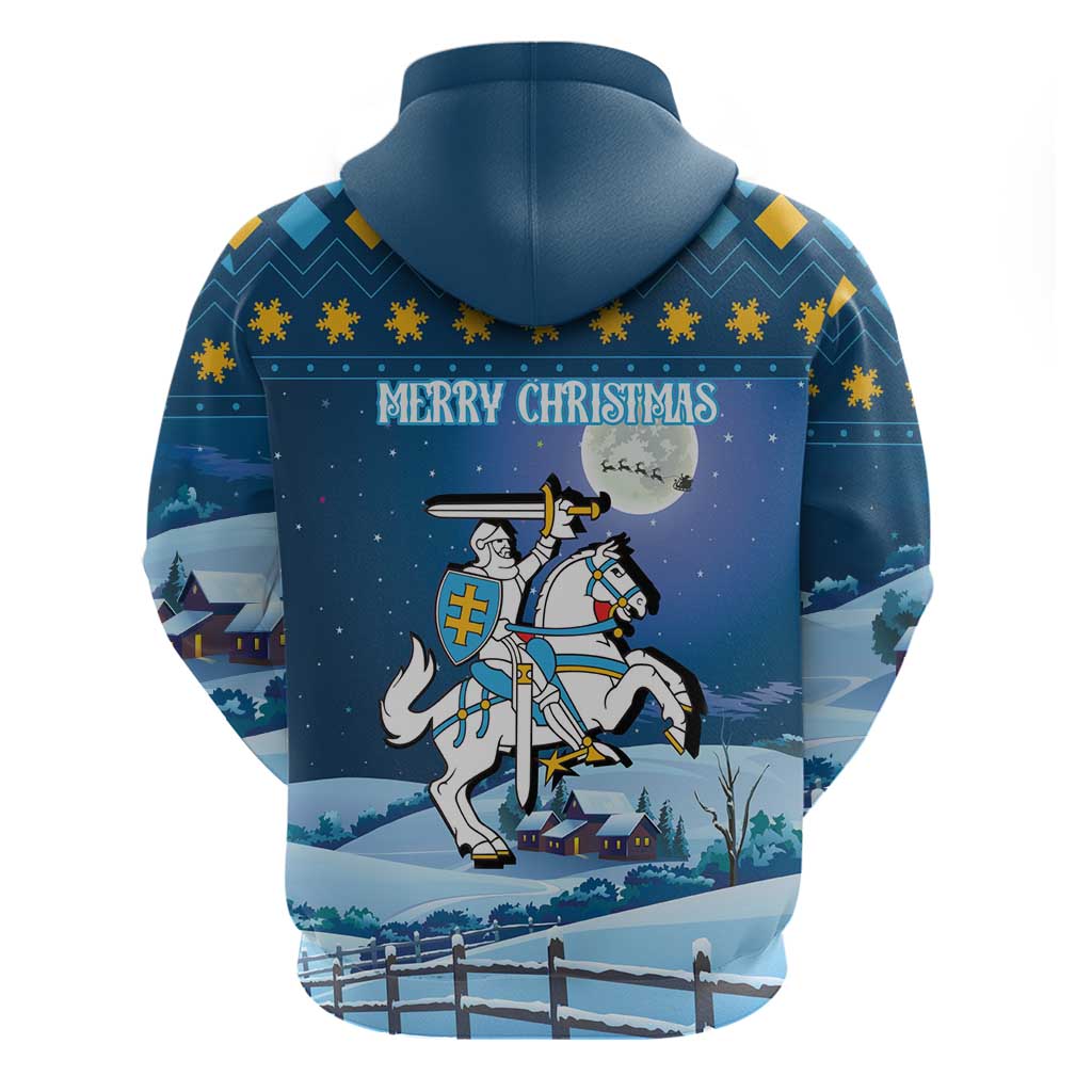 Lithuania Christmas Hoodie Coat Of Arms Merry Xmas LT18