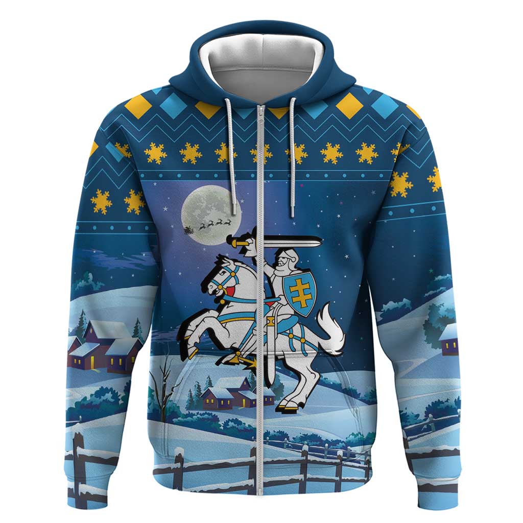Lithuania Christmas Hoodie Coat Of Arms Merry Xmas LT18