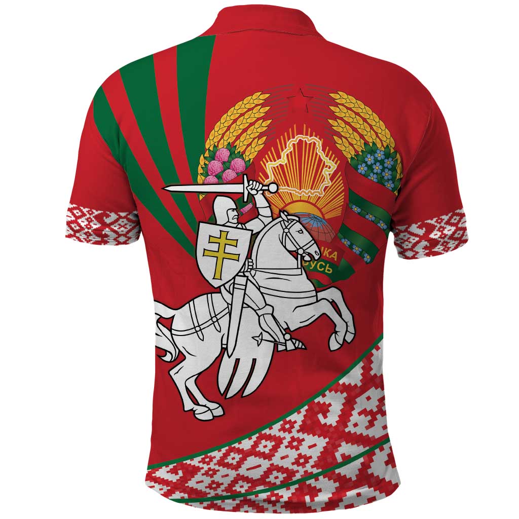 Belarus Pahonia Polo Shirt Belarusian Patterns LT18