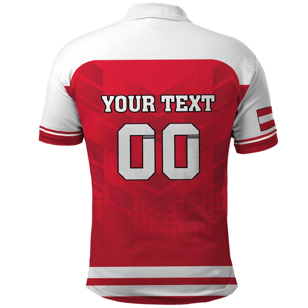 Custom Austria Hockey Polo Shirt Die Adler Go Champions LT18