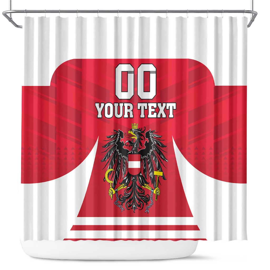 Custom Austria Hockey Shower Curtain Die Adler Go Champions LT18
