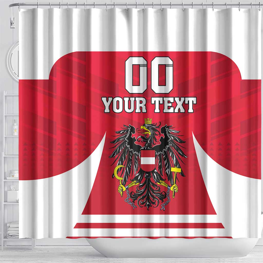Custom Austria Hockey Shower Curtain Die Adler Go Champions LT18