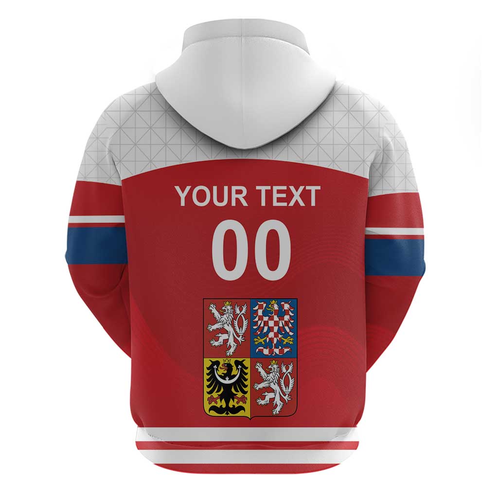 Custom Czech Republic Hockey Hoodie Czech Lion LT18