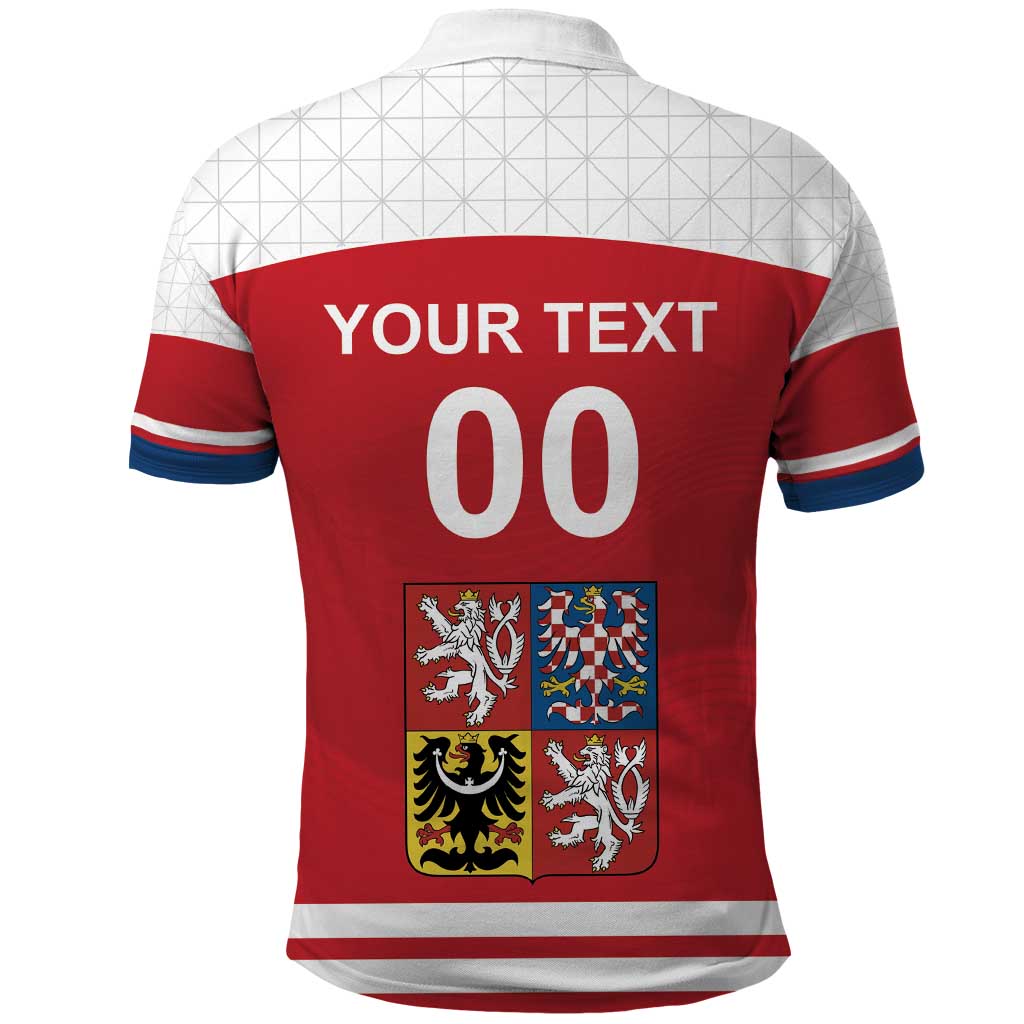 Custom Czech Republic Hockey Polo Shirt Czech Lion LT18