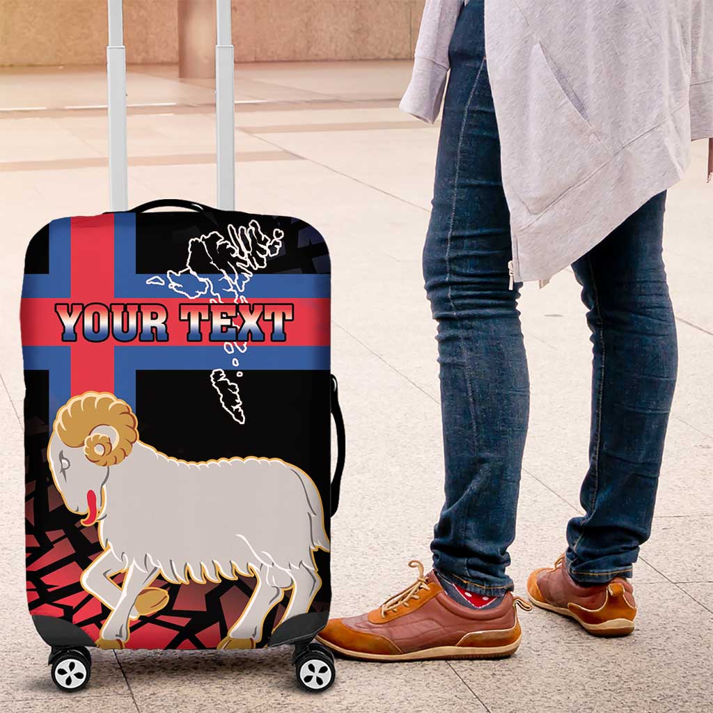 Personalized Faroe Islands Luggage Cover Coat Of Arms Flag Style LT18