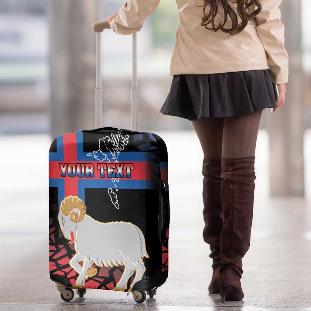 Personalized Faroe Islands Luggage Cover Coat Of Arms Flag Style LT18