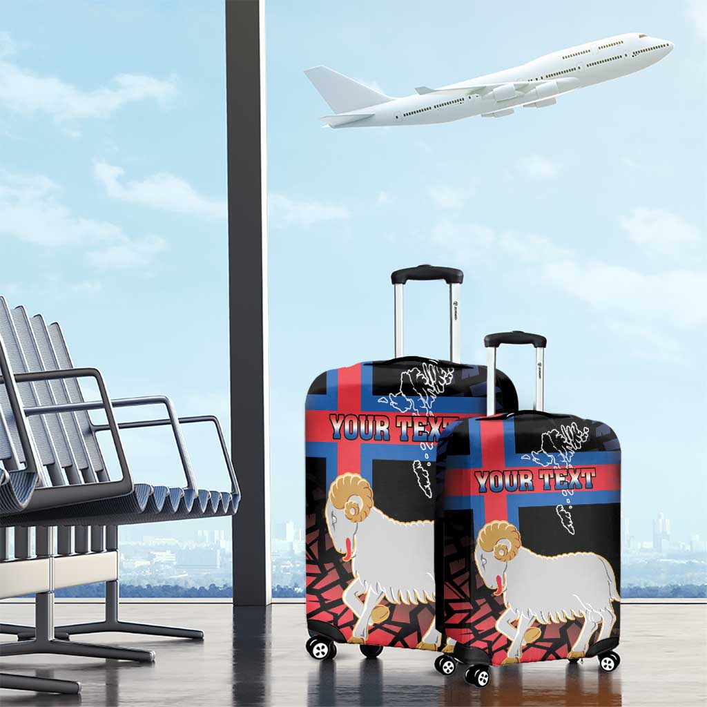 Personalized Faroe Islands Luggage Cover Coat Of Arms Flag Style LT18