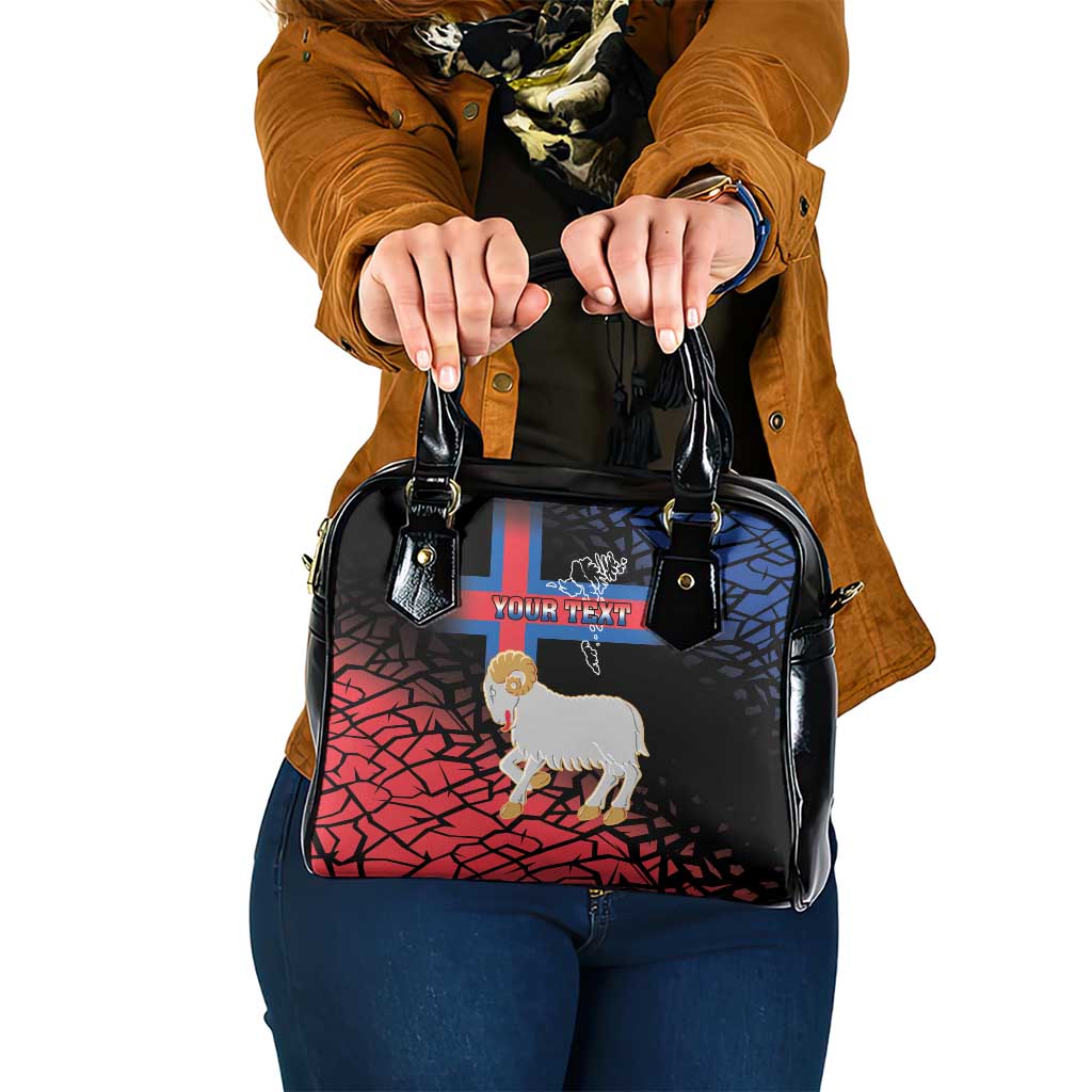 Personalized Faroe Islands Shoulder Handbag Coat Of Arms Flag Style LT18