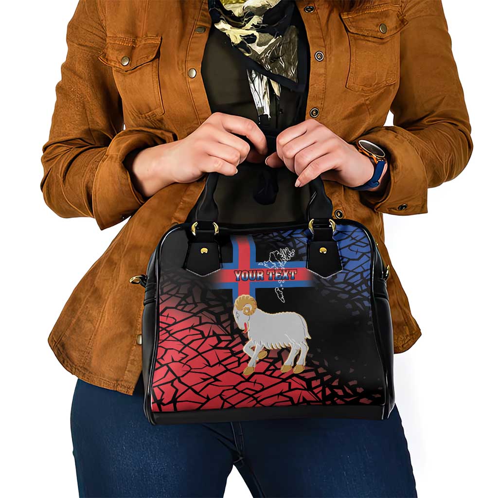 Personalized Faroe Islands Shoulder Handbag Coat Of Arms Flag Style LT18