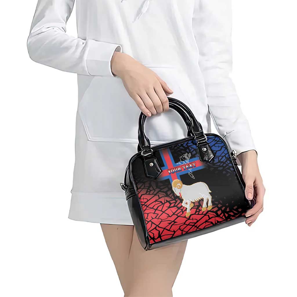 Personalized Faroe Islands Shoulder Handbag Coat Of Arms Flag Style LT18