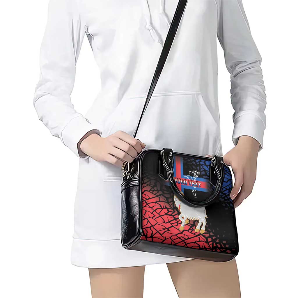 Personalized Faroe Islands Shoulder Handbag Coat Of Arms Flag Style LT18