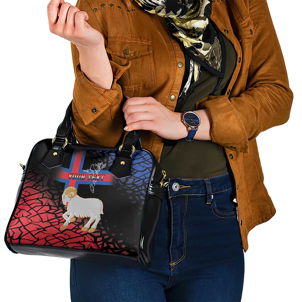 Personalized Faroe Islands Shoulder Handbag Coat Of Arms Flag Style LT18