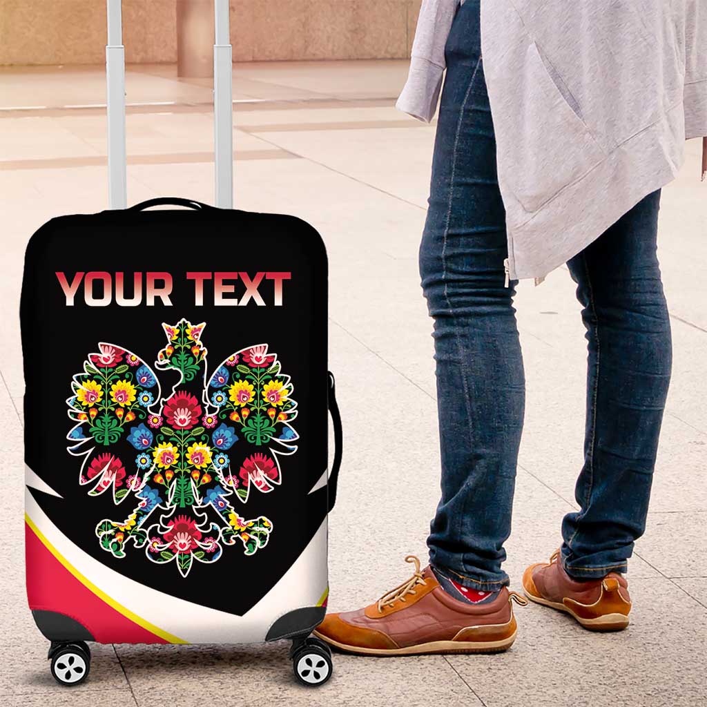 Personalized Poland Wycinanki Eagle Luggage Cover Polish Traditional Floral Folk Pattern LT18