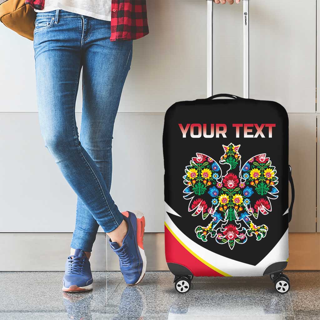 Personalized Poland Wycinanki Eagle Luggage Cover Polish Traditional Floral Folk Pattern LT18