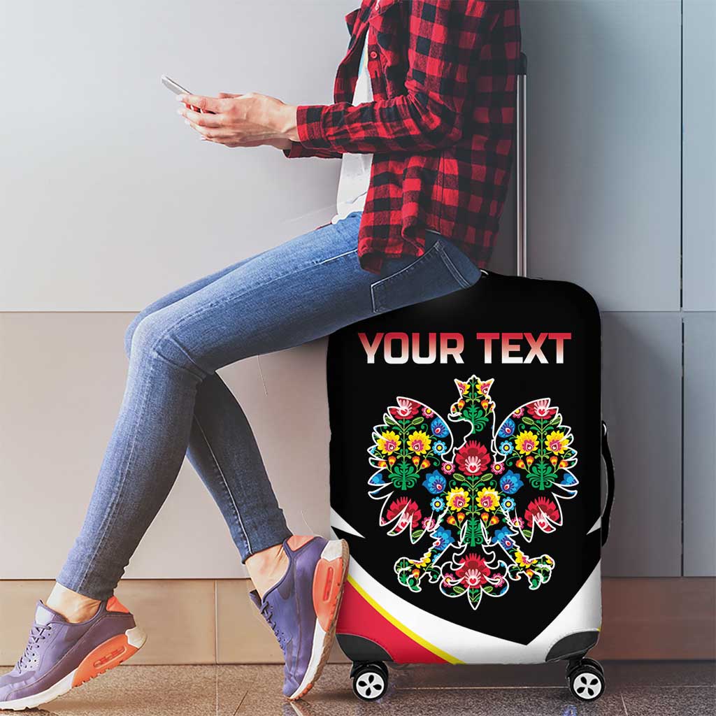 Personalized Poland Wycinanki Eagle Luggage Cover Polish Traditional Floral Folk Pattern LT18