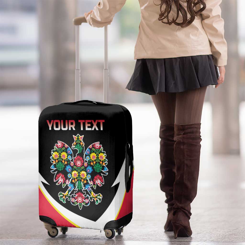 Personalized Poland Wycinanki Eagle Luggage Cover Polish Traditional Floral Folk Pattern LT18