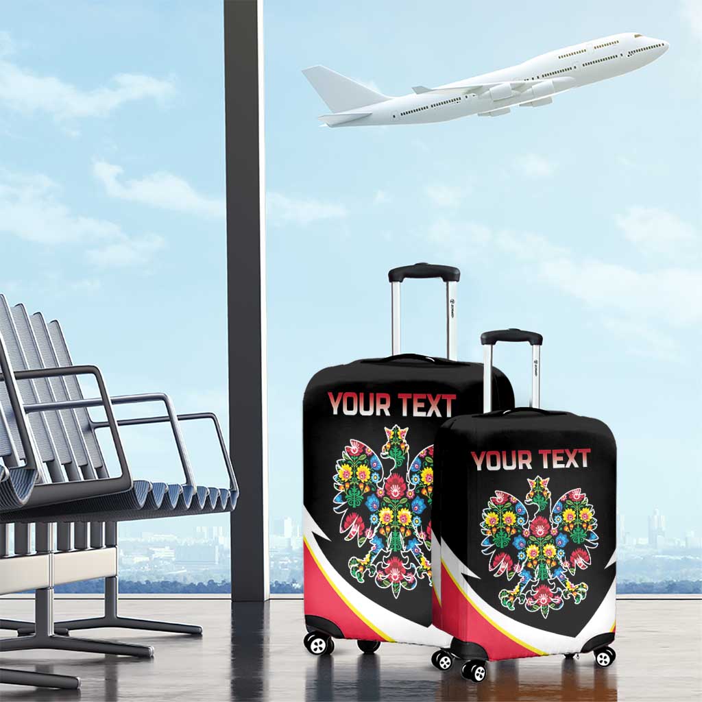 Personalized Poland Wycinanki Eagle Luggage Cover Polish Traditional Floral Folk Pattern LT18